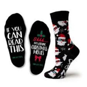 TWO LEFT FEET I’m Watching Christmas Movies Socks | Big Feet